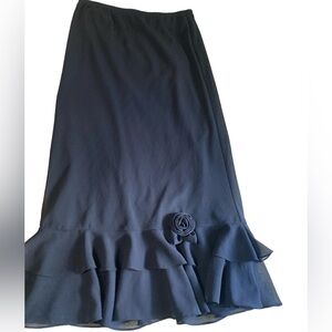 MSK Navy Blue Maxi Skirt